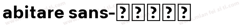 abitare sans字体转换